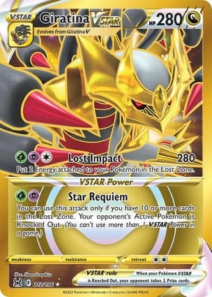 Carta Giratina V-ASTROGiratina VSTAR