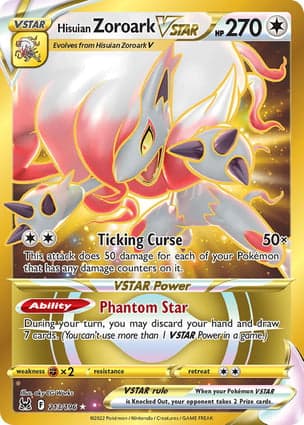 Carta Zoroark de Hisui V-ASTROHisuian Zoroark VSTAR