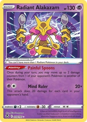Carta Alakazam Radiante