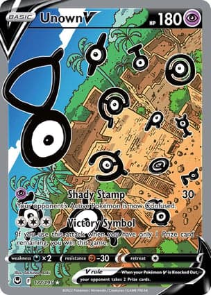 Carta Unown VUnown V (Alternate Full Art)