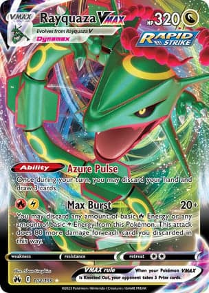 Carta Rayquaza VMAXRayquaza VMAX (102)