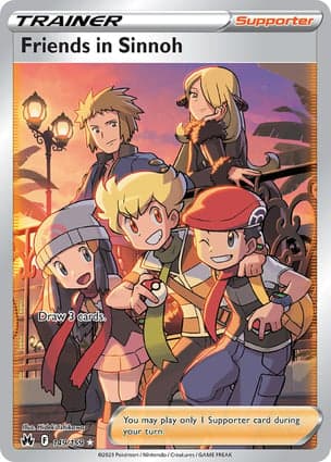 Carta Amigos em Sinnoh