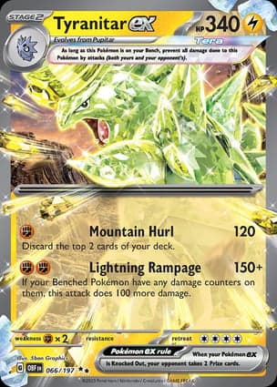 Carta Tyranitar ex