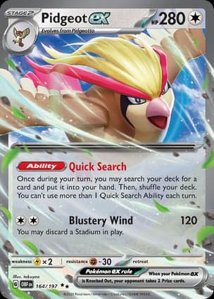 Carta Pidgeot ex
