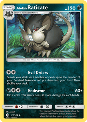 Carta Raticate de Alola