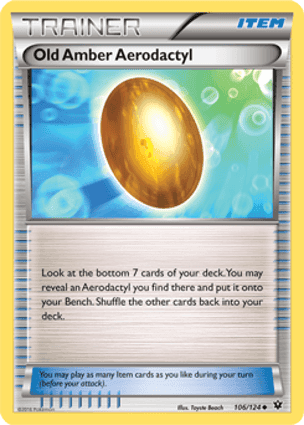 Carta Âmbar Velho de Aerodactyl