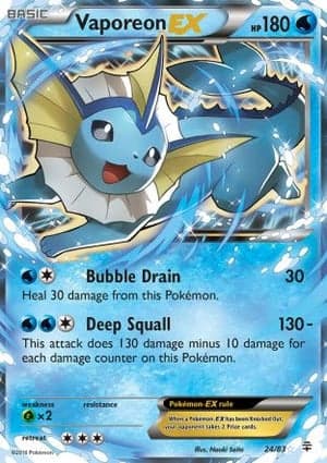 Carta Vaporeon-EX