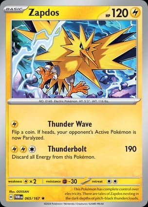 Carta Zapdos