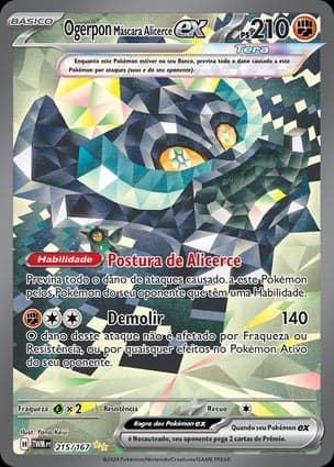 Carta Ogerpon Máscara Alicerce ex
