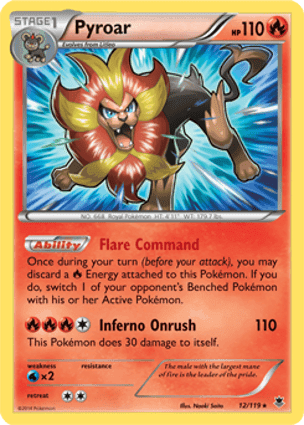 Carta Pyroar