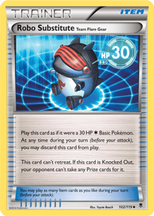 Carta Robô Substituto – Equipamento da Equipe Flare