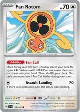 Carta Rotom Ventilador