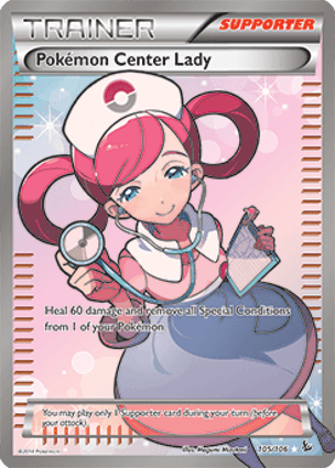 Carta Dama do Centro Pokémon