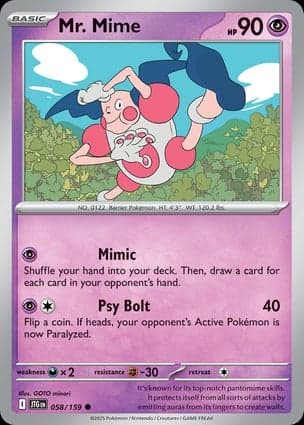 Carta Mr. Mime