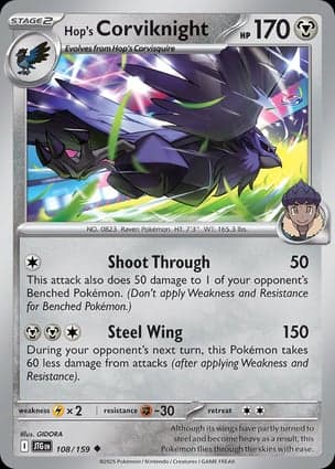 Carta Corviknight do Lupo