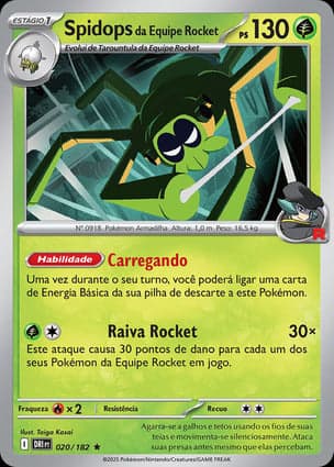 Carta Spidops da Equipe Rocket