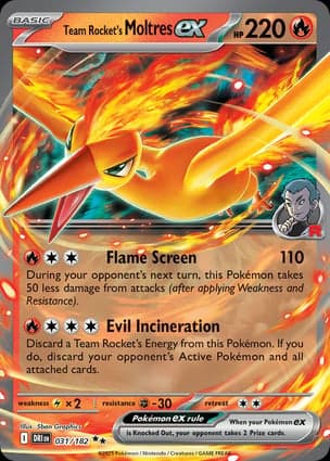 Carta Moltres ex da Equipe Rocket