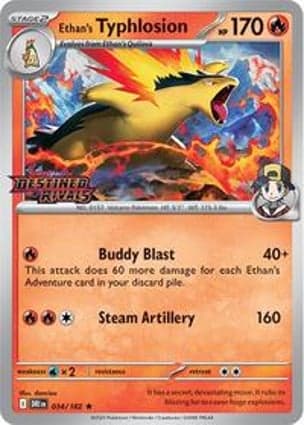 Carta Ethan's Typhlosion (Destined Rivals Stamp)