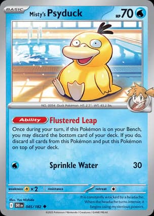 Carta Psyduck da Misty