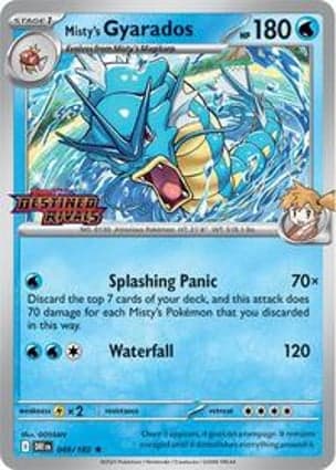 Carta Misty's Gyarados (Destined Rivals Stamp)