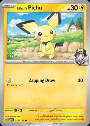 Carta Pichu do Ethan