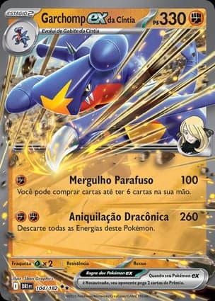 Carta Garchomp ex da Cíntia