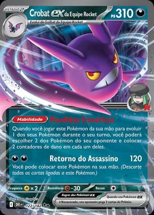 Carta Crobat ex da Equipe Rocket