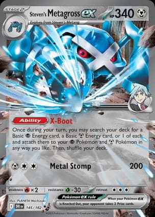 Carta Metagross ex do Steven