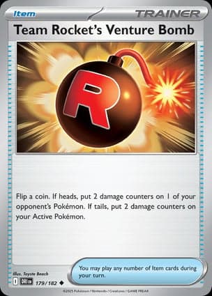 Carta Bomba de Risco da Equipe Rocket