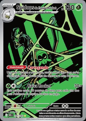 Carta Spidops da Equipe Rocket