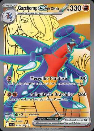 Carta Garchomp ex da Cíntia