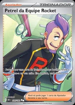 Carta Petrel da Equipe Rocket