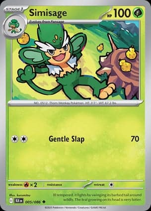 Carta Simisage (Poke Ball Pattern)