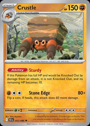 Carta Crustle (Poke Ball Pattern)