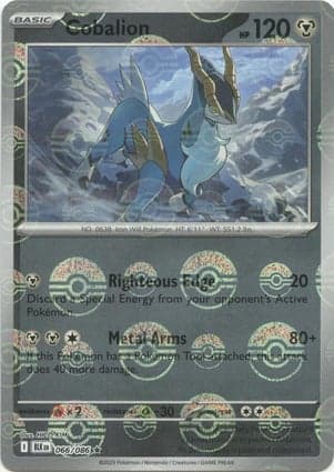 Carta Cobalion (Master Ball Pattern)