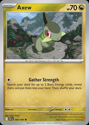 Carta Axew (Master Ball Pattern)