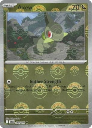 Carta Axew (Master Ball Pattern)