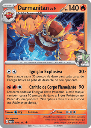 Carta Darmanitan do NN's Darmanitan