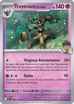Carta Trevenant do LupoHop's Trevenant