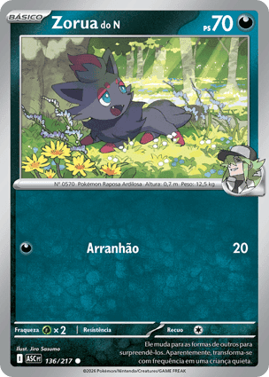 Carta Zorua do NN's Zorua