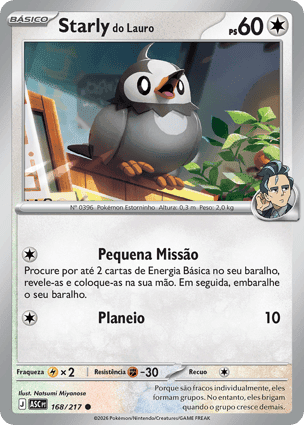 Carta Starly do LauroLarry's Starly
