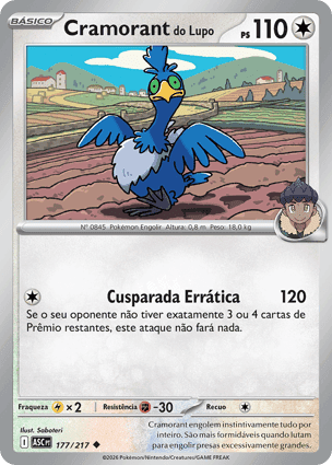 Carta Cramorant do LupoHop's Cramorant