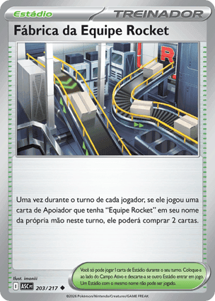 Carta Fábrica da Equipe RocketTeam Rocket's Factory