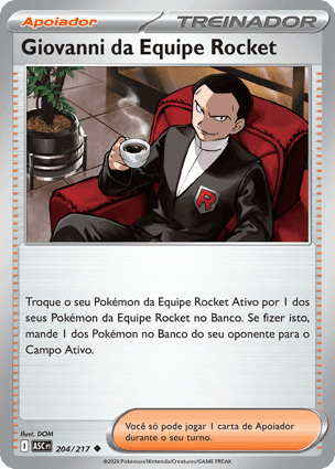 Carta Giovanni da Equipe RocketTeam Rocket's Giovanni