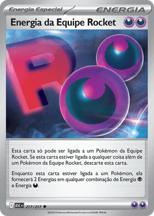 Carta Energia da Equipe RocketTeam Rocket's Energy