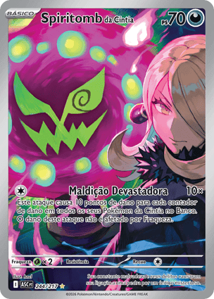 Carta Spiritomb da CíntiaCynthia's Spiritomb