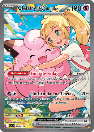 Carta Clefairy ex da LílianLillie's Clefairy ex