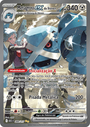 Carta Metagross ex do StevenSteven's Metagross ex