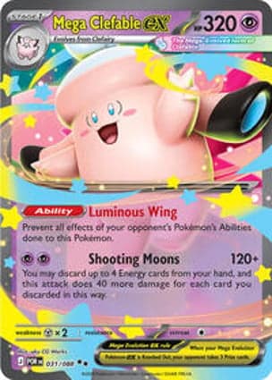 Carta Mega Clefable ex - 031/088
