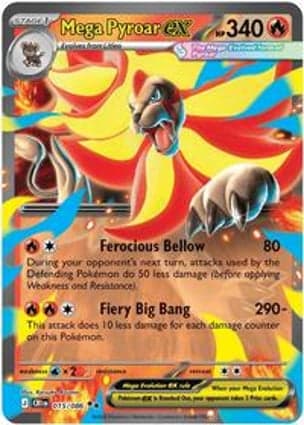 Carta Mega Pyroar ex